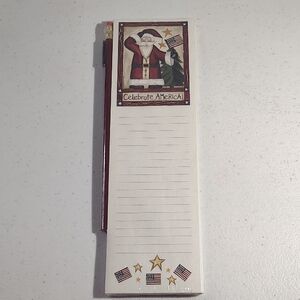 Festive Santa Notepad with Pen